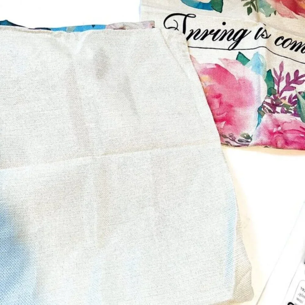New Spring Pillow Covers 3 PCS 18 x 18 Inch Throw Pillow Covers